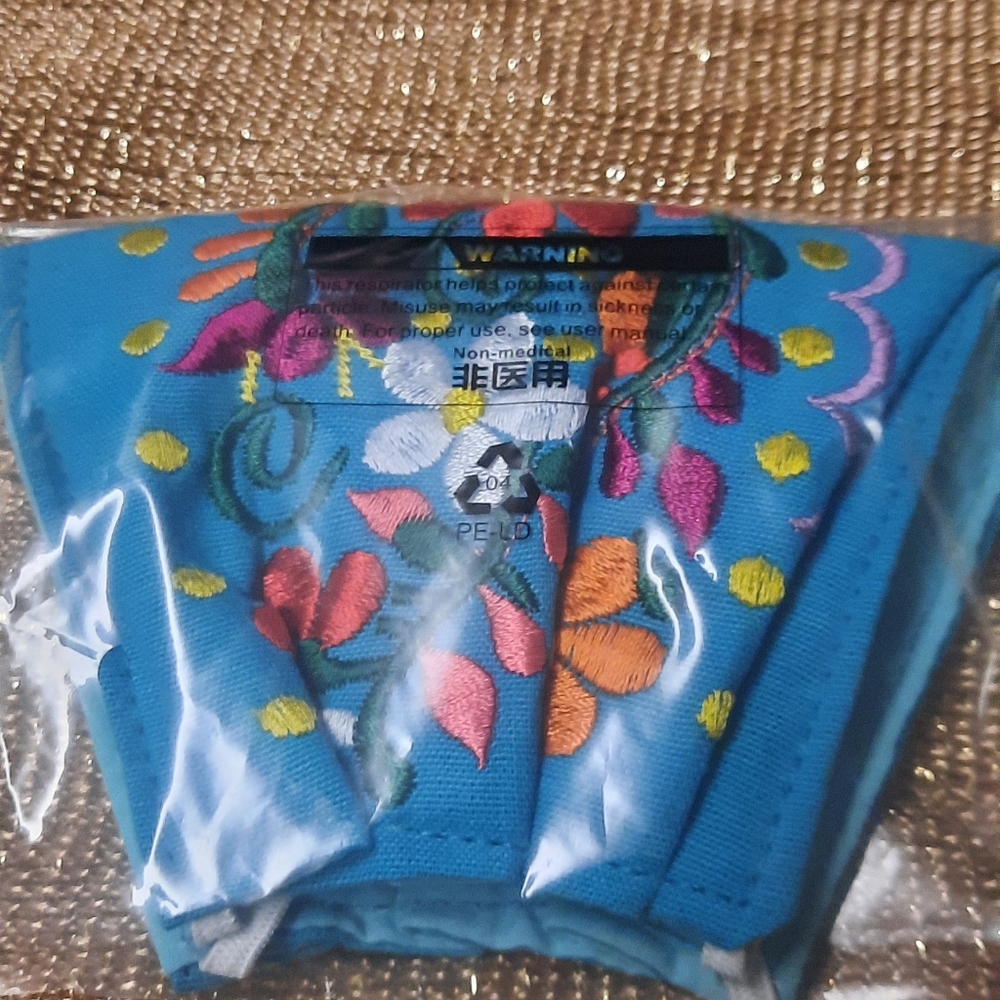 Embroidered mask